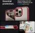 Spigen Ultra Hybrid Apple iPhone 15 Pro Hoesje Back Cover Transparant Rood afbeelding 6