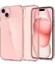 Spigen Crystal Flex Apple iPhone 15 Plus Hoesje Back Cover Rose Crystal