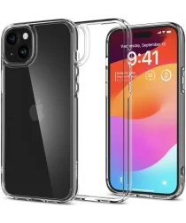 Spigen Crystal Hybrid Apple iPhone 15 Plus Hoesje Back Cover Transparant