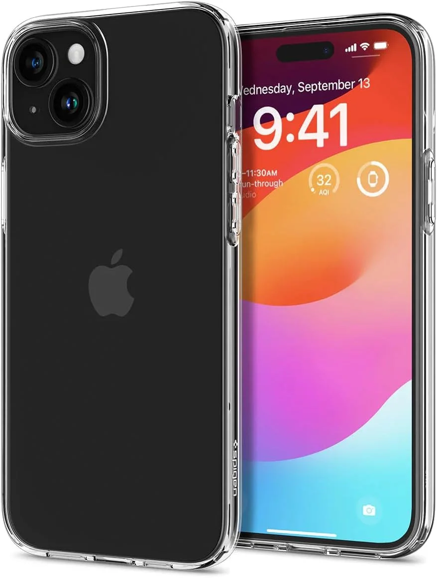 Spigen Crystal Flex Apple iPhone 15 Hoesje Back Cover Transparant afbeelding 1