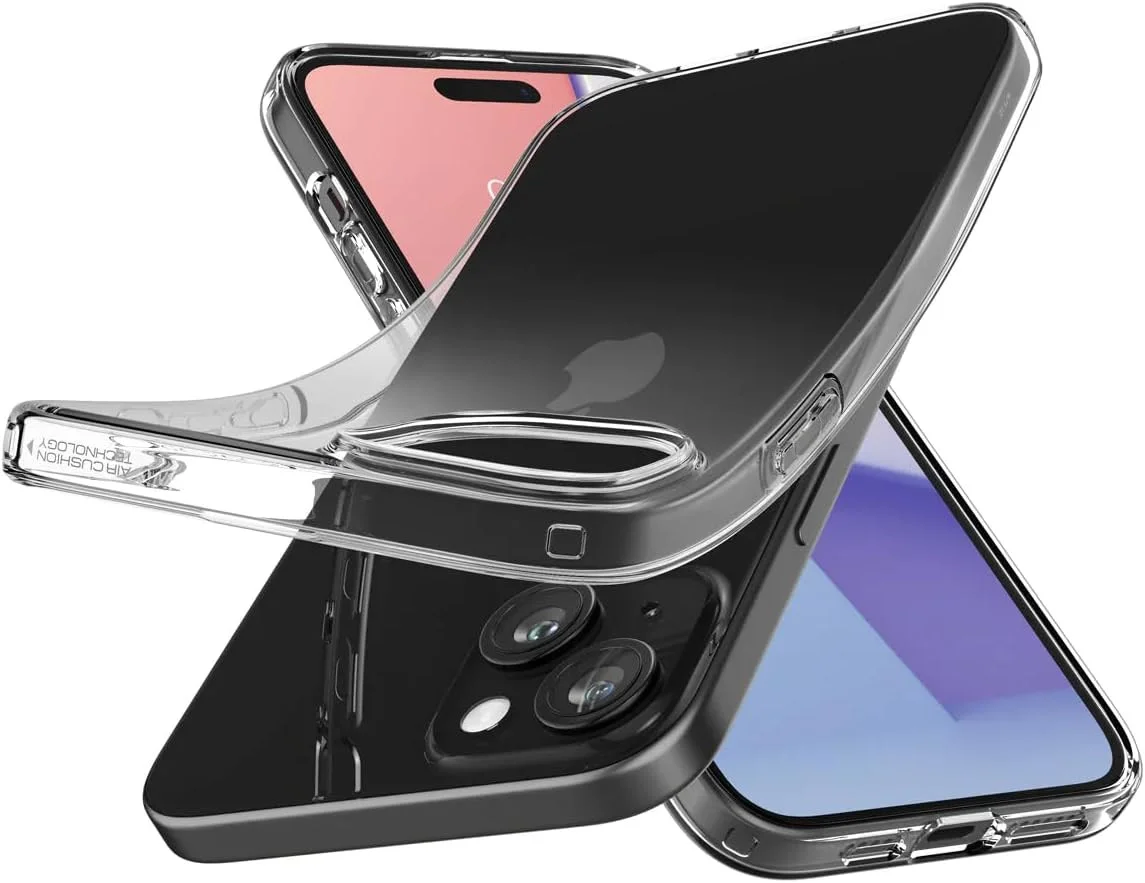 Spigen Crystal Flex Apple iPhone 15 Hoesje Back Cover Transparant afbeelding 4