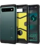 Spigen Tough Armor Google Pixel 6A Hoesje Back Cover Groen