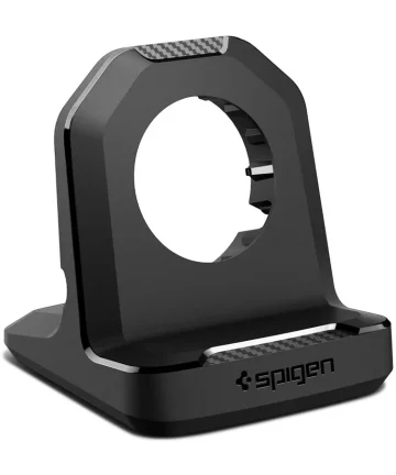 Spigen Rugged Armor Smartwatch Stand voor Apple Watch Oplader Zwart Houders