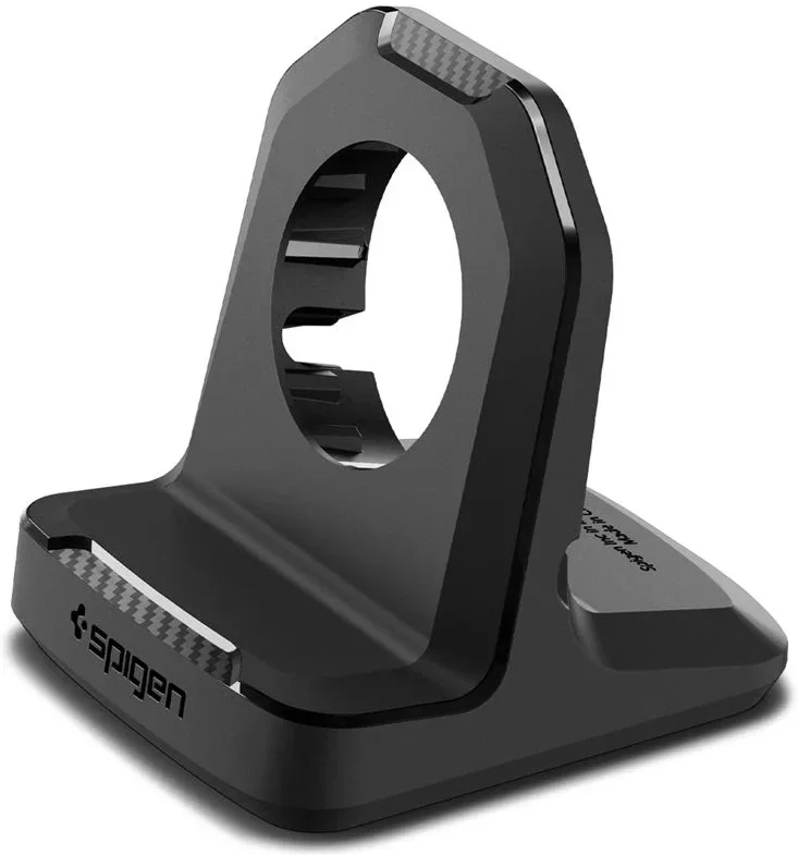 Spigen Rugged Armor Smartwatch Stand voor Apple Watch Oplader Zwart afbeelding 10