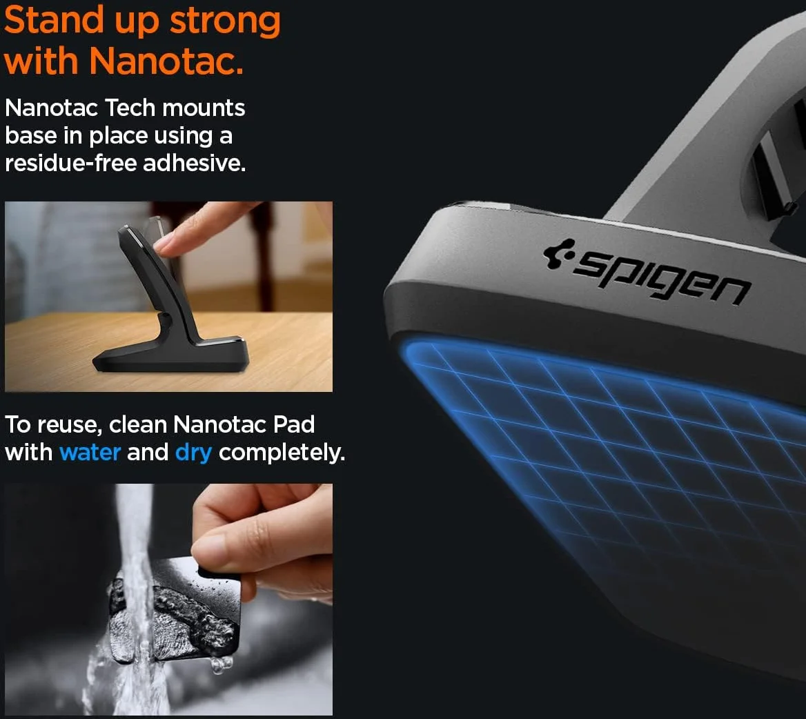 Spigen Rugged Armor Smartwatch Stand voor Apple Watch Oplader Zwart afbeelding 7