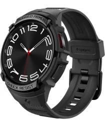 Spigen - Rugged Armor Pro - Galaxy Watch 6 Classic 43MM - Hoesje en Bandje Zwart