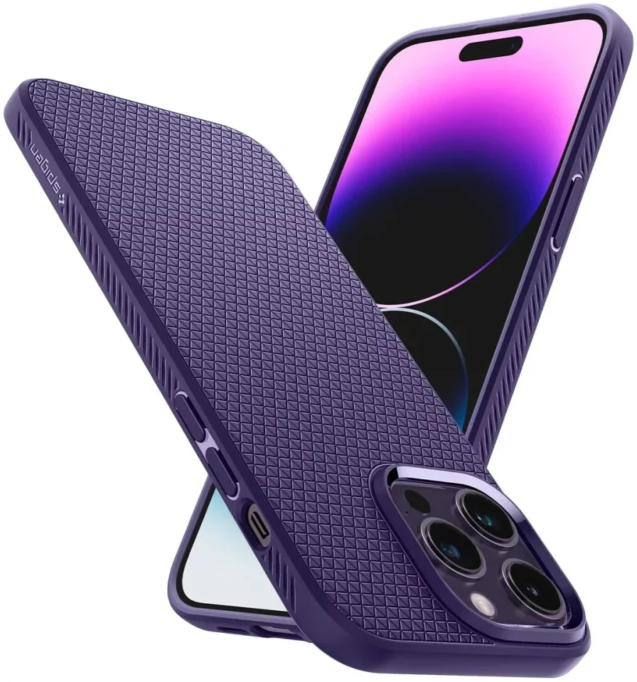 Spigen Liquid Air Apple iPhone 14 Pro Max Hoesje Back Cover Paars afbeelding 11