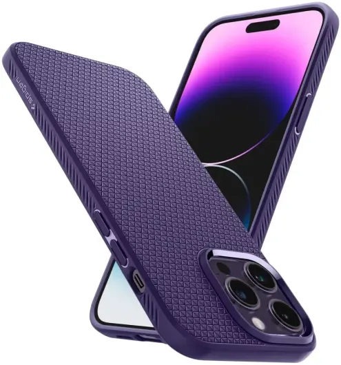 Spigen Liquid Air Apple iPhone 14 Pro Max Hoesje Back Cover Paars afbeelding 11