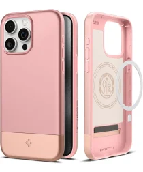 Spigen Style Armor MagFit iPhone 15 Pro Max Hoesje MagSafe Roze Goud