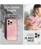 Spigen Style Armor MagFit iPhone 15 Pro Max Hoesje MagSafe Roze Goud