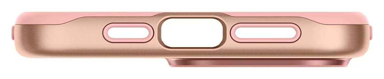 Spigen Style Armor MagFit iPhone 15 Pro Max Hoesje MagSafe Roze Goud afbeelding 9
