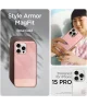 Spigen Style Armor MagFit iPhone 15 Pro Hoesje MagSafe Back Cover Roze Goud