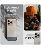 Spigen Style Armor MagFit iPhone 15 Pro Max Hoesje MagSafe Goud