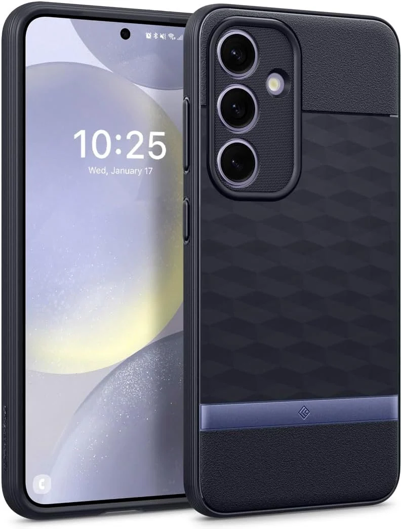 Caseology Parallax Samsung Galaxy S24 Hoesje Back Cover Navy Violet afbeelding 1