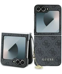 Guess Samsung Galaxy Z Flip 6 Hoesje Charm Back Cover Zwart