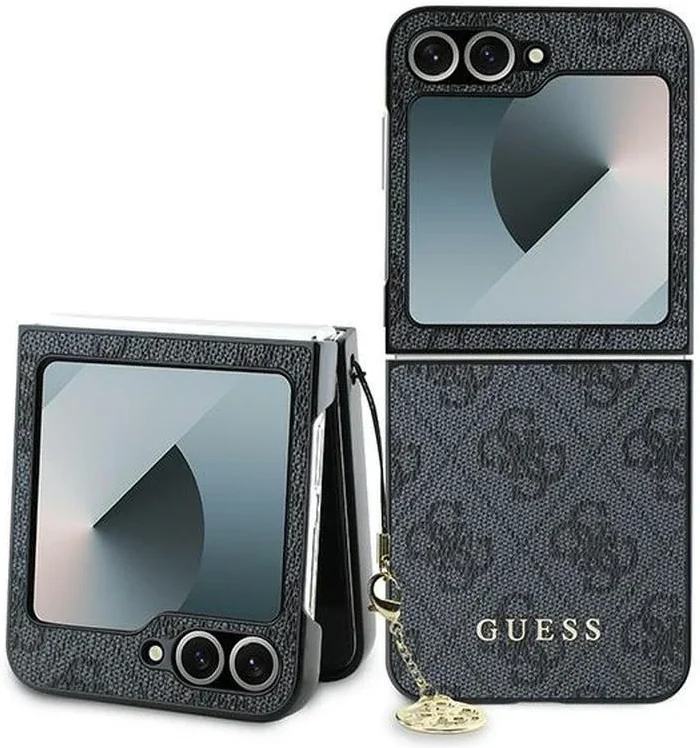 Guess Samsung Galaxy Z Flip 6 Hoesje Charm Back Cover Zwart afbeelding 1