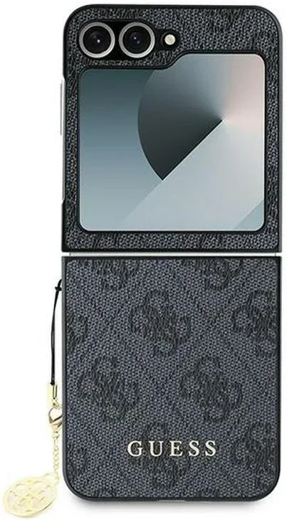 Guess Samsung Galaxy Z Flip 6 Hoesje Charm Back Cover Zwart afbeelding 2