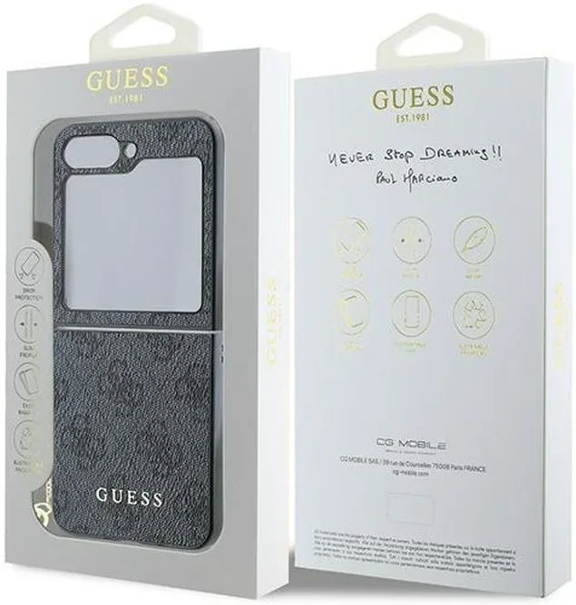 Guess Samsung Galaxy Z Flip 6 Hoesje Charm Back Cover Zwart afbeelding 5