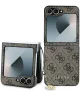 Guess Samsung Galaxy Z Flip 6 Hoesje Charm Back Cover Bruin