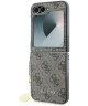 Guess Samsung Galaxy Z Flip 6 Hoesje Charm Back Cover Bruin