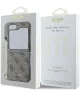 Guess Samsung Galaxy Z Flip 6 Hoesje Charm Back Cover Bruin