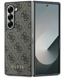 Guess Samsung Galaxy Z Fold 6 Hoesje Charm Back Cover Bruin