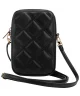 Guess Universeel Crossbody Telefoontasje - Schoudertas Zip Quilted 4G Zwart