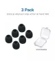 3 Pack Siliconen Vervangende Dopjes voor Oordopjes / Headsets Zwart Small