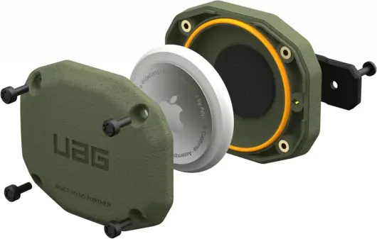 UAG Essential Armor Apple AirTag Hoesje Full Protect Hard Shell Olive afbeelding 2