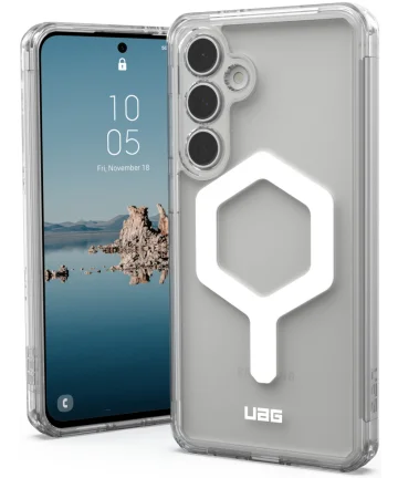 UAG Plyo Pro Samsung Galaxy S24 FE Hoesje MagSafe Back Cover Ice Wit Hoesjes