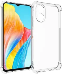 Oppo A18 / A38 Hoesje Schokbestendig en Dun TPU Back Cover Transparant