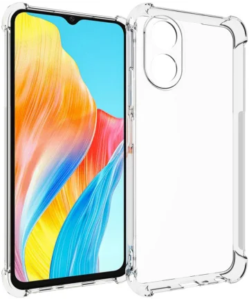 Oppo A18 / A38 Hoesje Schokbestendig en Dun TPU Back Cover Transparant Hoesjes