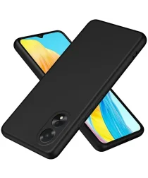 Oppo A18 / A38 Hoesje Dun TPU Back Cover Matte Zwart