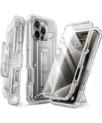 SUPCASE UB Pro Apple iPhone 16 Pro Hoesje Full Protect Kickstand Transparant Hoesjes