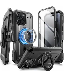 SUPCASE UB Mag Pro Apple iPhone 16 Pro Hoesje MagSafe Stand Zwart