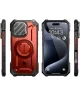 SUPCASE UB Pro MagXT Apple iPhone 16 Pro Hoesje Camera Protector Rood