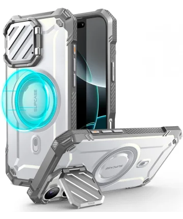 SUPCASE UB Pro MagXT Apple iPhone 16 Pro Hoesje Camera Protector Wit Hoesjes