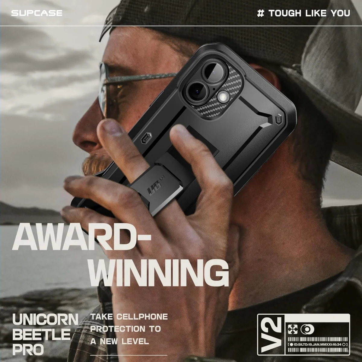 SUPCASE UB Pro Apple iPhone 16 Plus Hoesje Full Protect Kickstand Zwart afbeelding 7