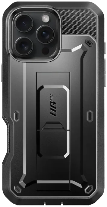 SUPCASE UB Pro Apple iPhone 16 Pro Max Hoesje Full Protect Kickstand Zwart afbeelding 6