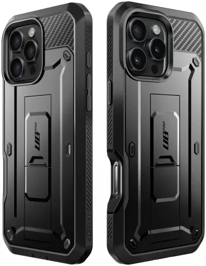 SUPCASE UB Pro Apple iPhone 16 Pro Max Hoesje Full Protect Kickstand Zwart afbeelding 8