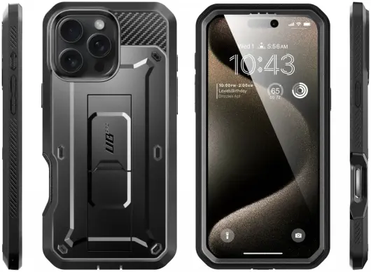 SUPCASE UB Pro Apple iPhone 16 Pro Max Hoesje Full Protect Kickstand Zwart afbeelding 7