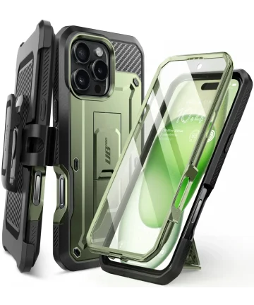 SUPCASE UB Pro Apple iPhone 16 Pro Max Hoesje Full Protect Kickstand Groen Hoesjes