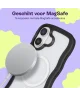 HappyCase Wavy Apple iPhone 16 Hoesje MagSafe Back Cover Zwart