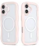 HappyCase Wavy Apple iPhone 16 Hoesje MagSafe Back Cover Roze