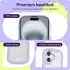 HappyCase Wavy Apple iPhone 16 Hoesje MagSafe Back Cover Paars afbeelding 3