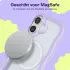 HappyCase Wavy Apple iPhone 16 Hoesje MagSafe Back Cover Paars afbeelding 5