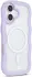 HappyCase Wavy Apple iPhone 16 Hoesje MagSafe Back Cover Paars afbeelding 11