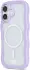 HappyCase Wavy Apple iPhone 16 Hoesje MagSafe Back Cover Paars afbeelding 2