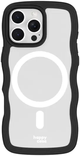 HappyCase Wavy Apple iPhone 16 Pro Hoesje MagSafe Back Cover Zwart afbeelding 15