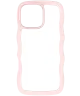 HappyCase Wavy Apple iPhone 16 Pro Hoesje MagSafe Back Cover Roze